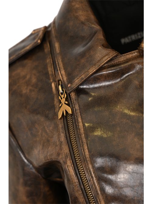 Giubbotto chiodo oversize in tessuto spalmato effetto pelle Patrizia Pepe | 8O0202 E064J4L8